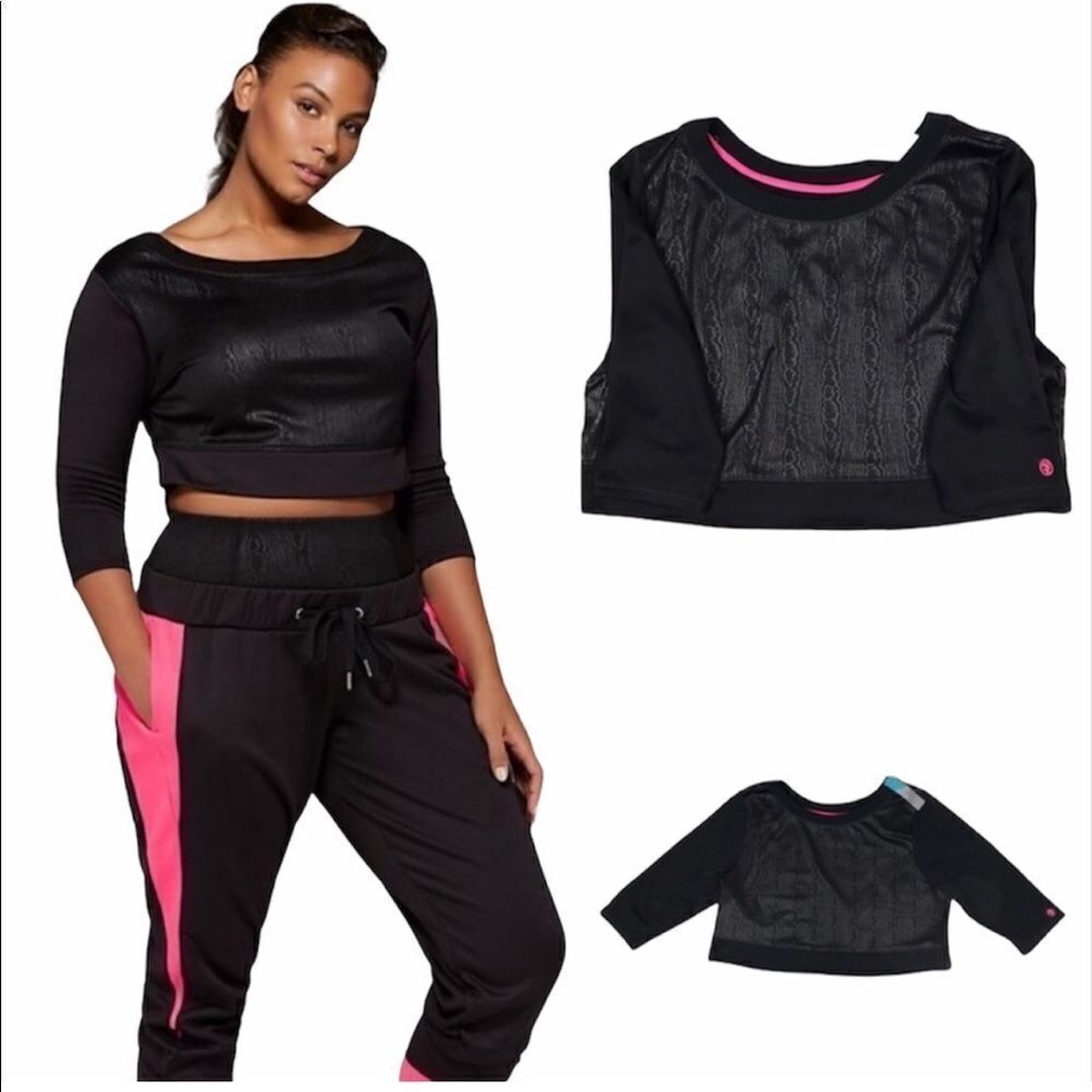 Livi Active Tops | Sophie Theallet for Livi Active Yoga Crop Top Sweatshirt